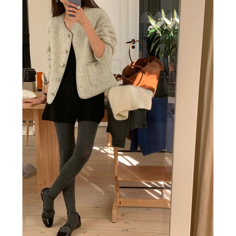 alpaca boucle jacket ounce韓国 alpaca boucle jacket ounce韓国