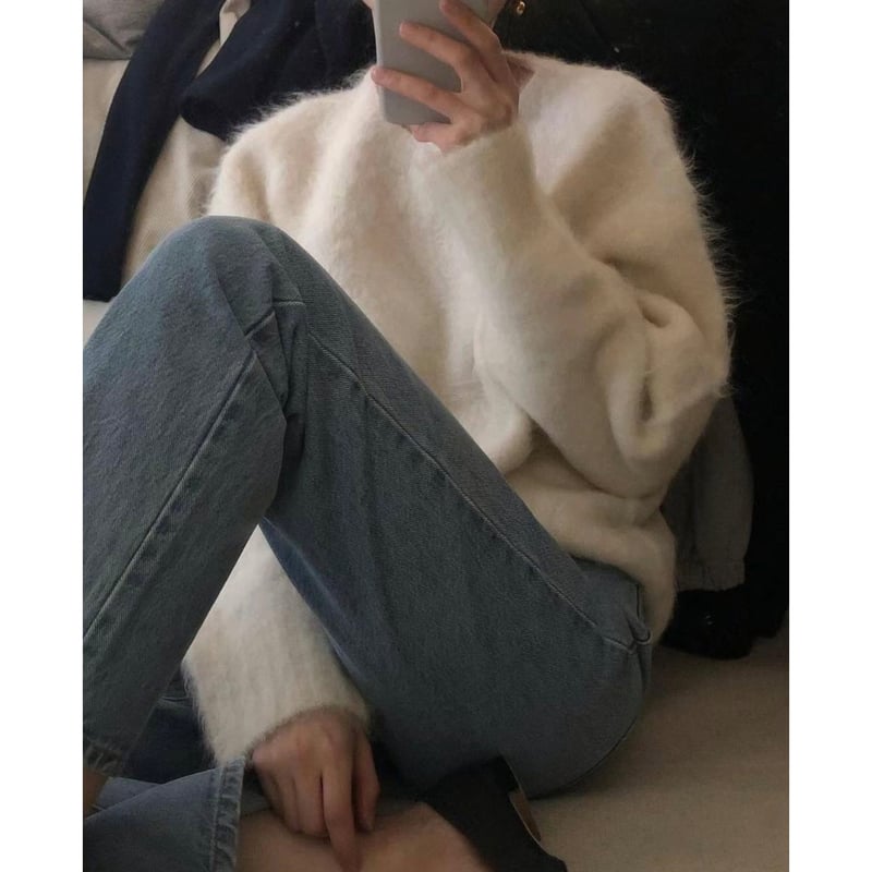 OUNCE】alpaca holga round knit (即納) | Bellmi 