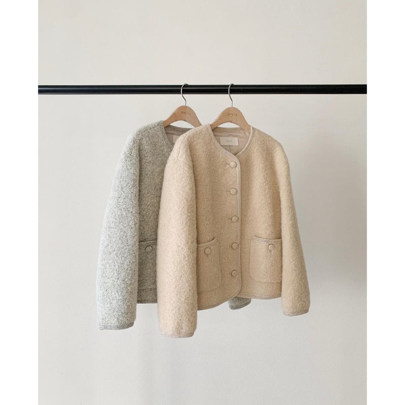 OUNCE】erin alpaca boucle tweed jacket (予約) | B