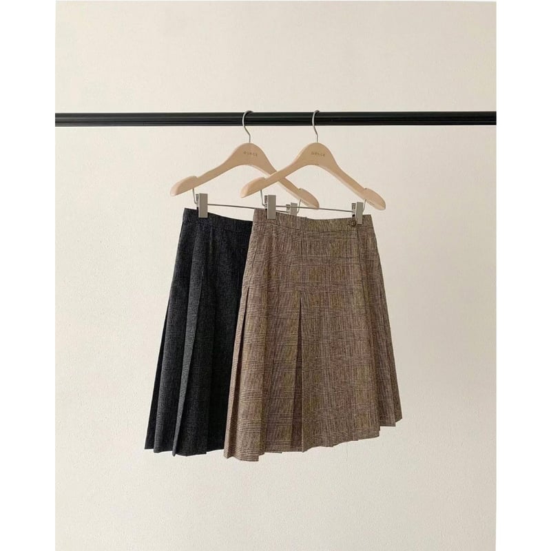 ounce kami check skirt