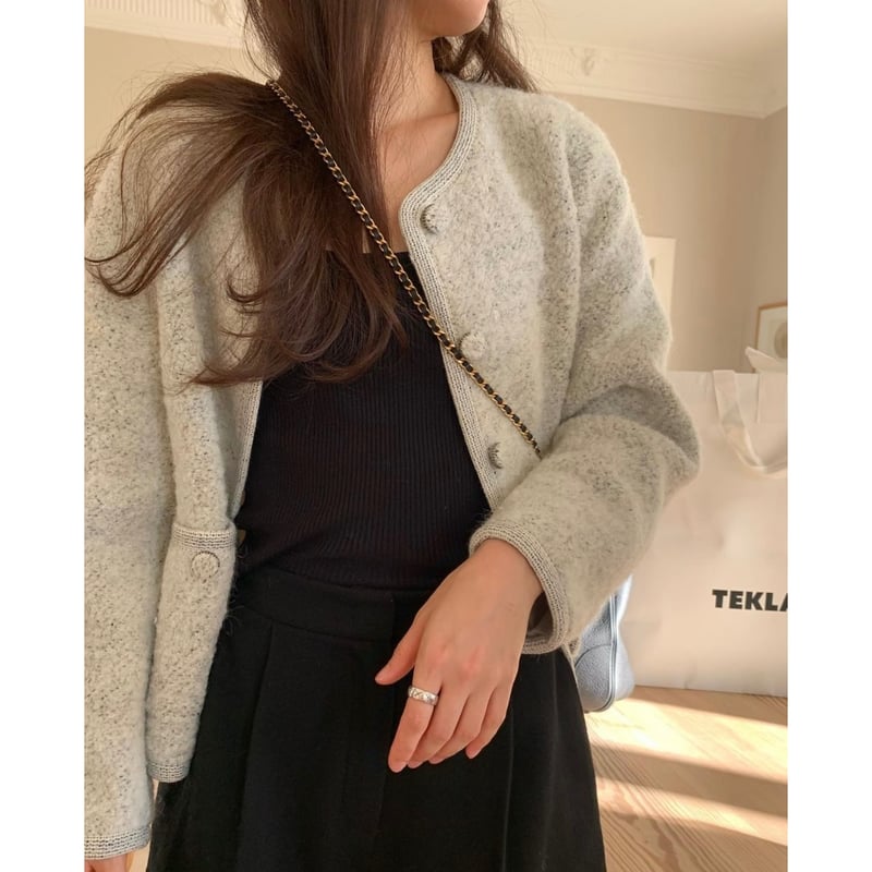 OUNCE】erin alpaca boucle tweed jacket (予約) | B