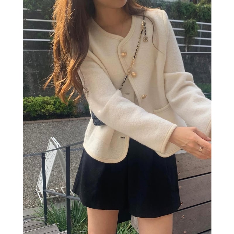 LITER】margaret wool tweed cardigan (予約) | Bellmi