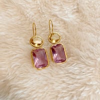 クォーツ　ピアス