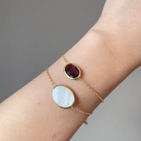 1石チェーンブレスレット