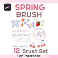 【procreateブラシ】春のブラシ12本セット