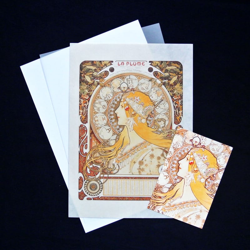 ZODIAC / ミュシャ 和紙複製 絵画ポスター＆ポストカード 純楮和紙  