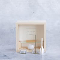 コンパクト　仏壇と仏具セット -kimochi-　ホワイト