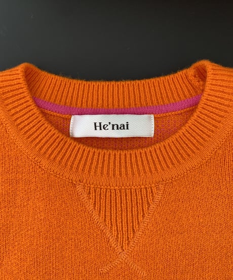 Gradation Knit Sweat Pullover  <Orange> 23HEAW-026