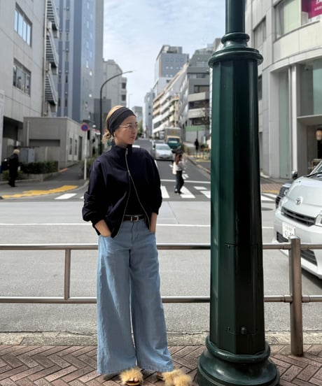 Linen denim pants
