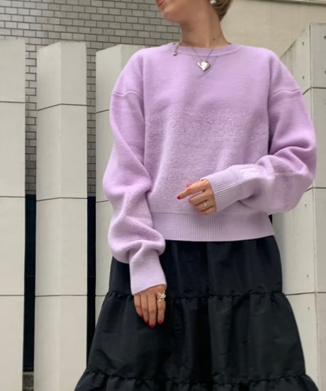 Gradation Knit Sweat Pullover <Lavender> 23HEAW-026