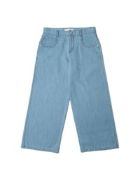 Linen denim pants