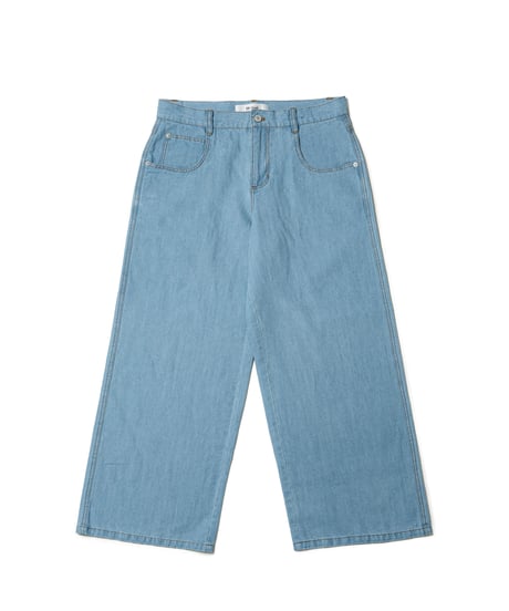 Linen denim pants