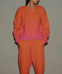 Gradation Knit Sweat Pullover  <Orange> 23HEAW-026