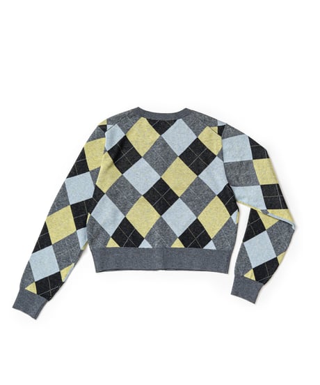 Argyle Knit Cardigan