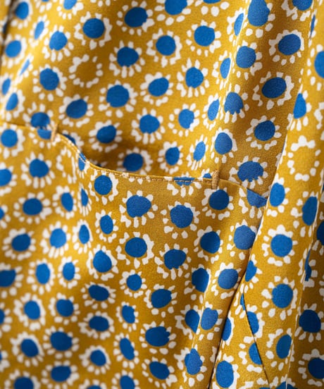 Vintage veil shirts <yellow blue>