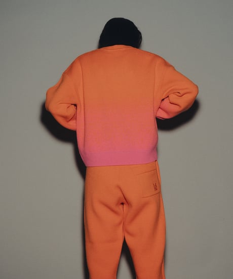 Gradation Knit Sweat Pullover  <Orange> 23HEAW-026
