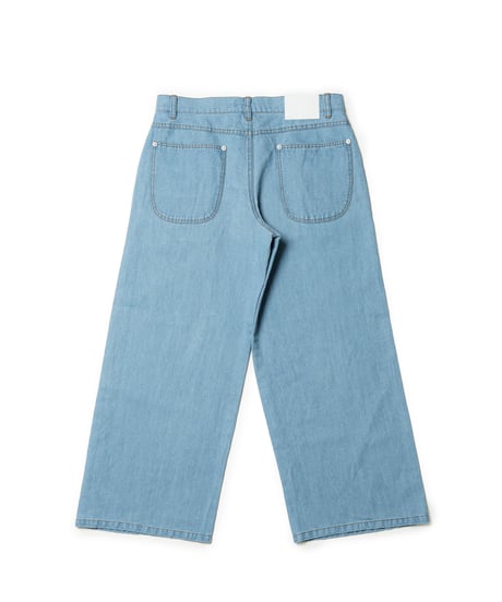 Linen denim pants
