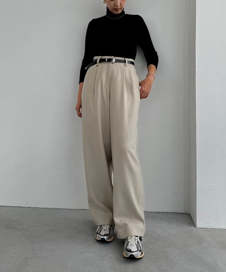 Dress Track Pants 24AWHE-042<beige>