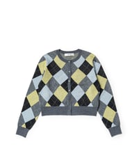 Argyle Knit Cardigan