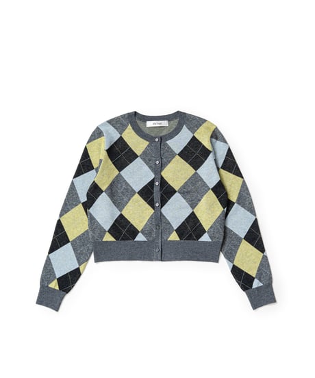 Argyle Knit Cardigan