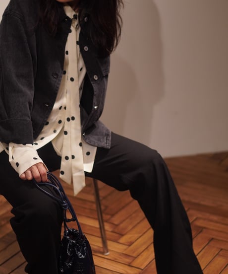 Print Tie Blouse