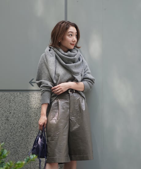 Fluffy Shawl Set Knit