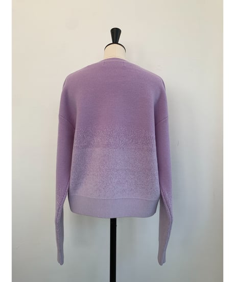 Gradation Knit Sweat Pullover <Lavender> 23HEAW-026