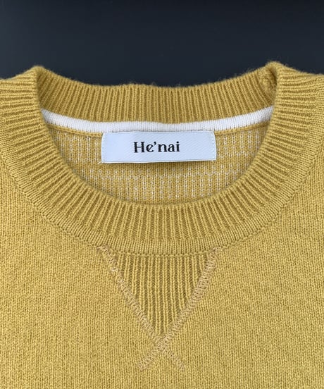 Gradation Knit Sweat Pullover  <Yellow> 23HEAW-026