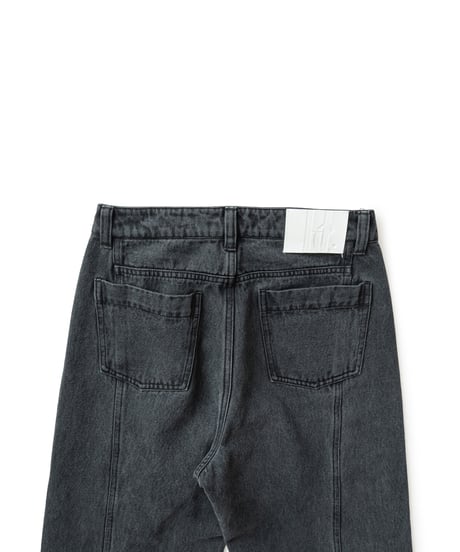 Noir Line Denim Pants