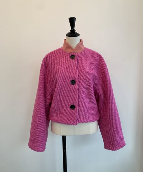 Roving Tweed Blouson <Pink> 23HEAW-020