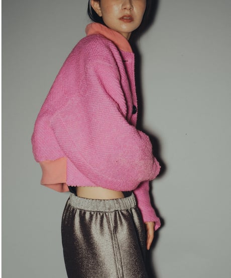 Roving Tweed Blouson <Pink> 23HEAW-020