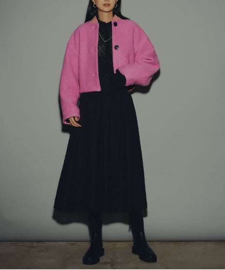 Roving Tweed Blouson <Pink> 23HEAW-020