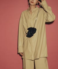 Vegan Lather Tunic Shirt <Beige> 23HEAW-017
