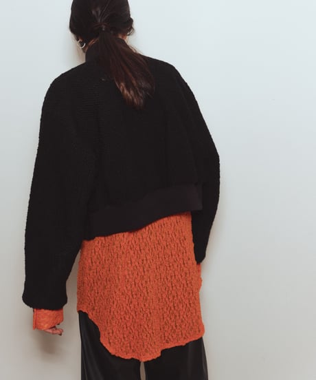 Roving Tweed Blouson <Black> 23HEAW-020
