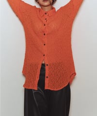 Shrink Lace Shirt <Orange> 23HEAW-022