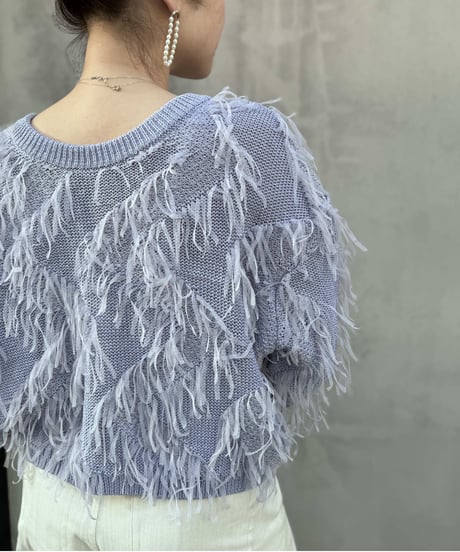 fringe 2way knit   24HESP-041