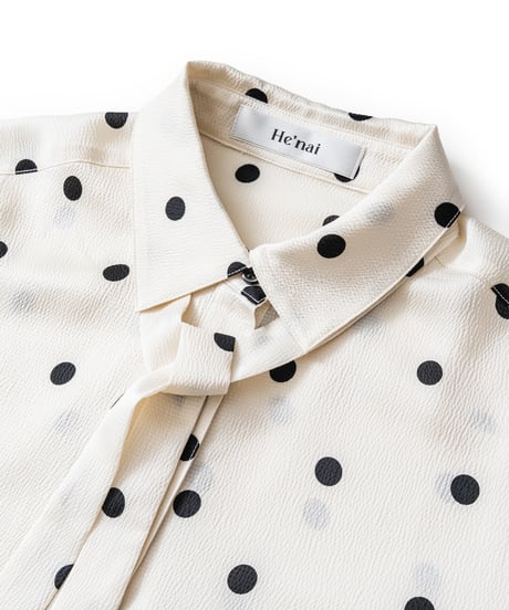 Print Tie Blouse