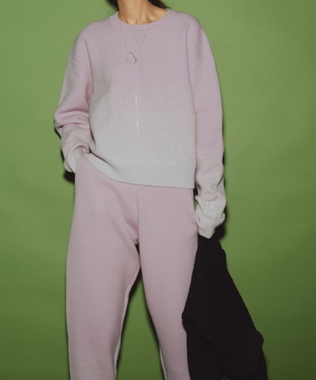 Gradation Knit Sweat Pullover <Lavender> 23HEAW-026