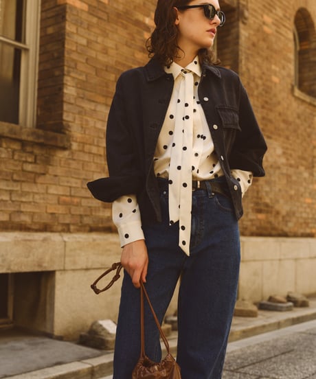 Print Tie Blouse