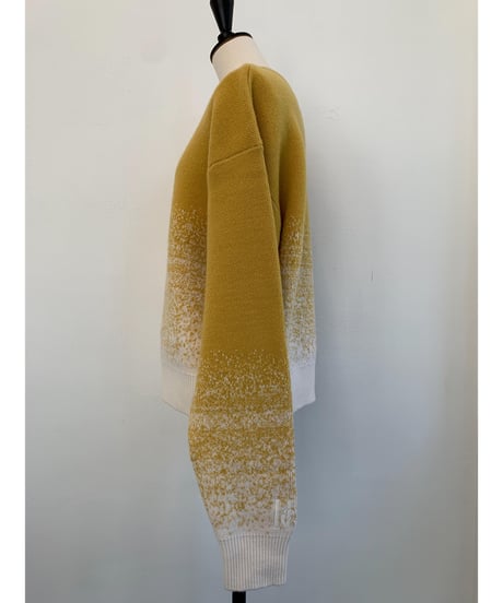 Gradation Knit Sweat Pullover  <Yellow> 23HEAW-026