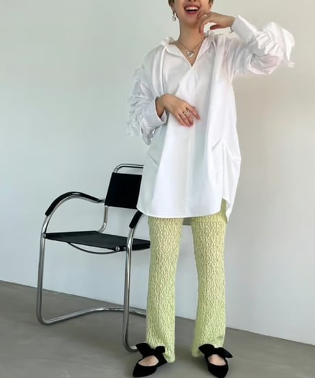 ruffle sleeve shirts   24HESP-033