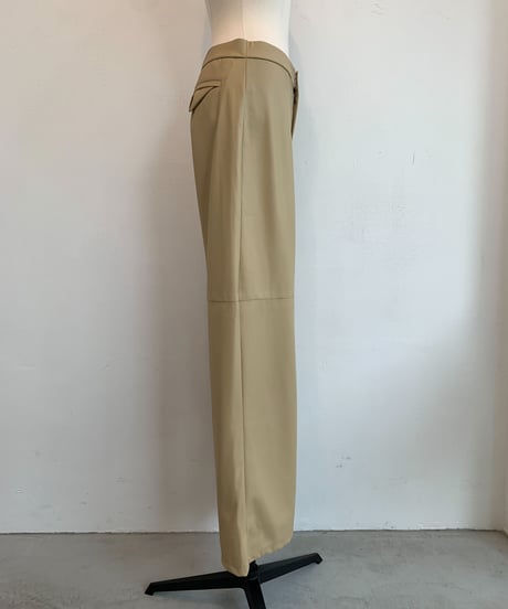 Vegan Leather Pants <Beige> 23HEAW-018