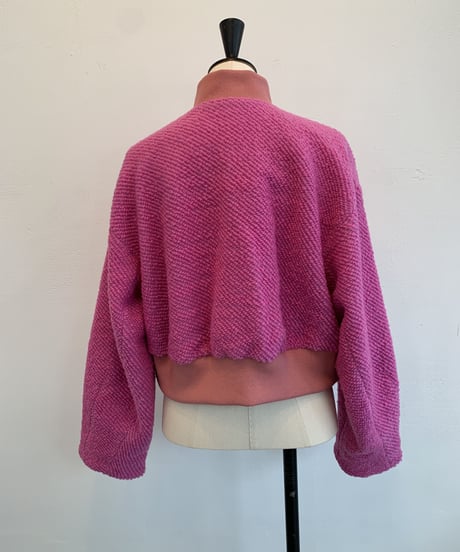 Roving Tweed Blouson <Pink> 23HEAW-020