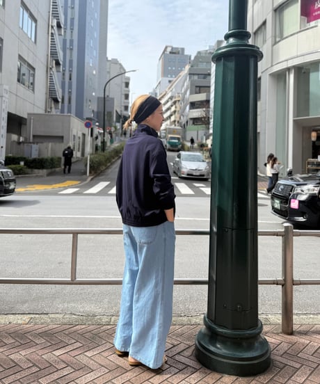 Linen denim pants