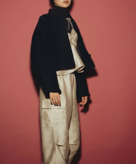 Roving Tweed Blouson <Black> 23HEAW-020