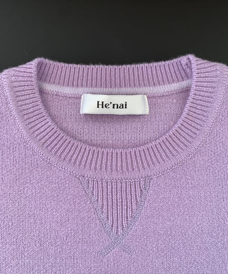 Gradation Knit Sweat Pullover <Lavender> 23HEAW-026
