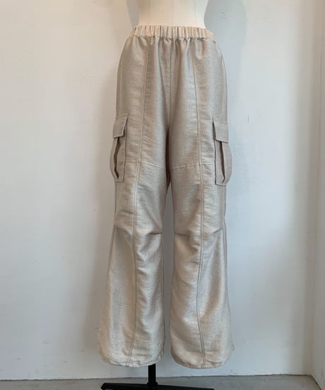 Glitter Parachute Pants <Champagne> 23HEAW-024