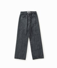 Noir Line Denim Pants