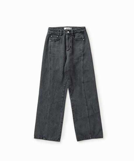 Noir Line Denim Pants