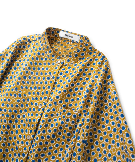 Vintage veil shirts <yellow blue>